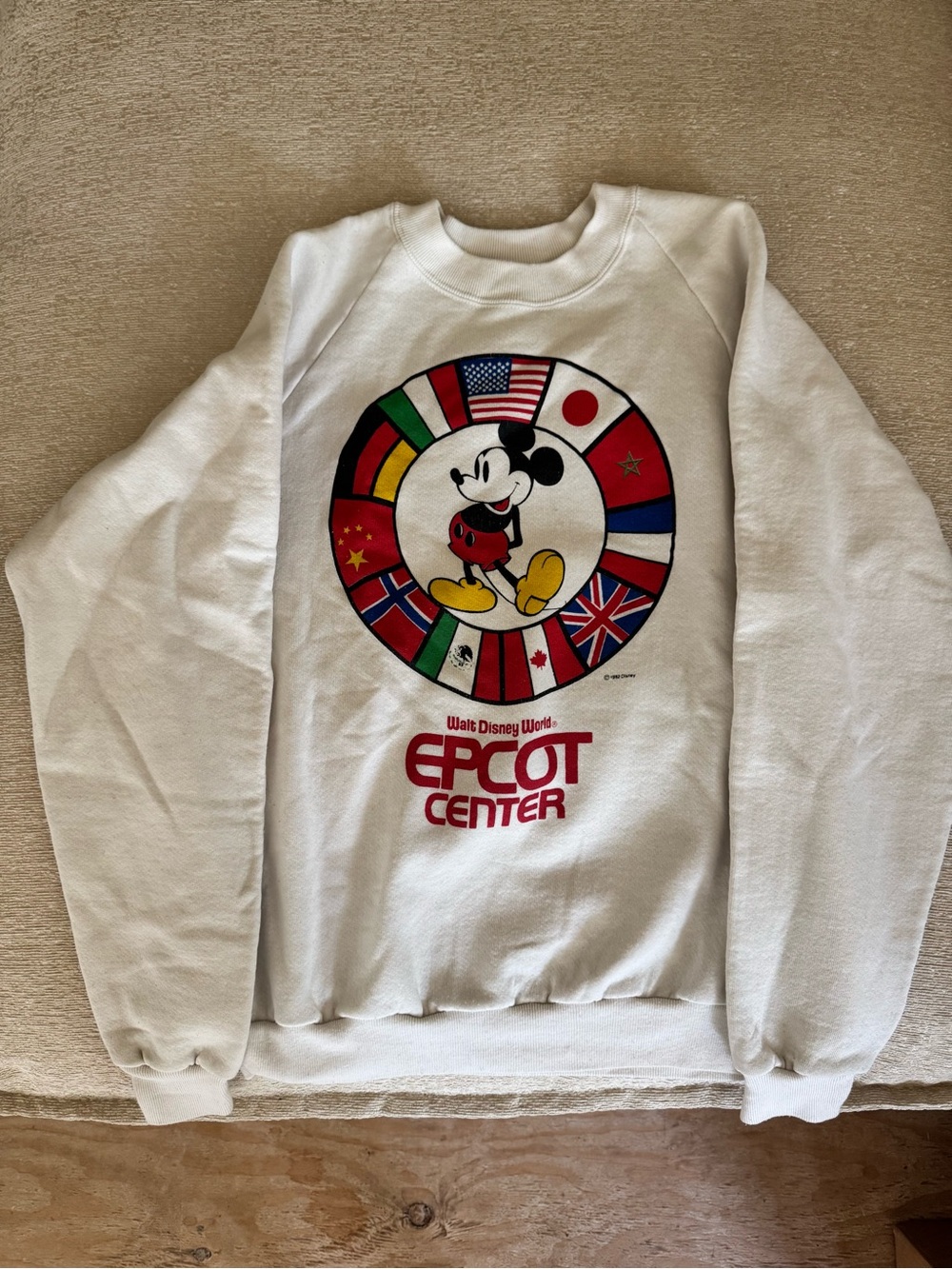 RARE Vintage 1982 Walt Disney World Epcot Center Sweatshirt